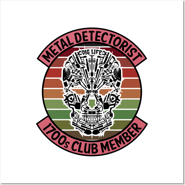 Metal Detectorist - 1700s Club Member Wall Art by Windy Digger Metal Detecting Store